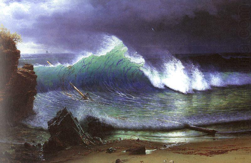 Albert Bierstadt The Shore of the Turquoise Sea china oil painting image